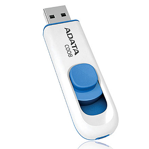 Флэш-диск A-Data 08 Gb С008 White (10)