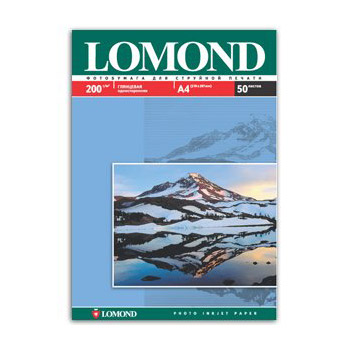 0102020 Lоmond IJ А4 (глянц) 200г/м2 (50 л) (19 шт/к)