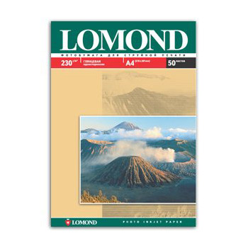 0102022 Lоmond IJ А4 (глянц) 230г/м2 (50 л) (15 шт/к)
