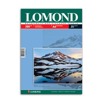 0102046 Lоmond IJ А4 (глянц) 200г/м2 (25 л) (36 шт/к)